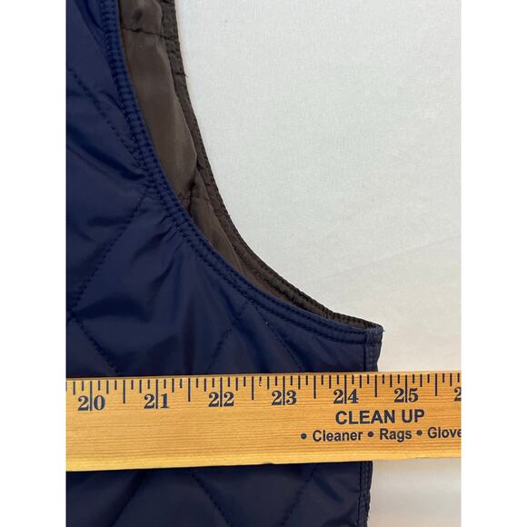 Roundtree & Yorke Men’s XLT Blue Quilted Vest Zip Front Lightweight Outerwear - Picture 5 of 7